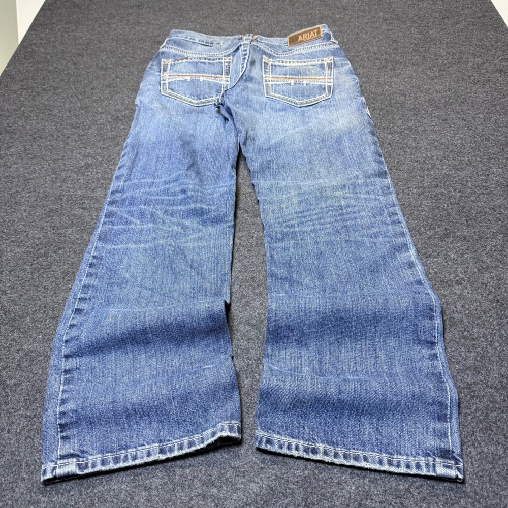 Ariat M4 Relaxed Boot Cut Jeans Mens 30x30 Blue Denim Western Workwear cowboy